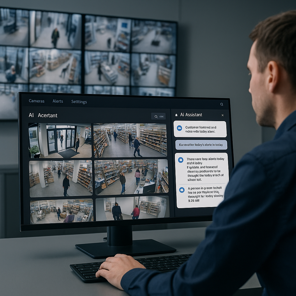 AI assistant interpreting video footage in real-time