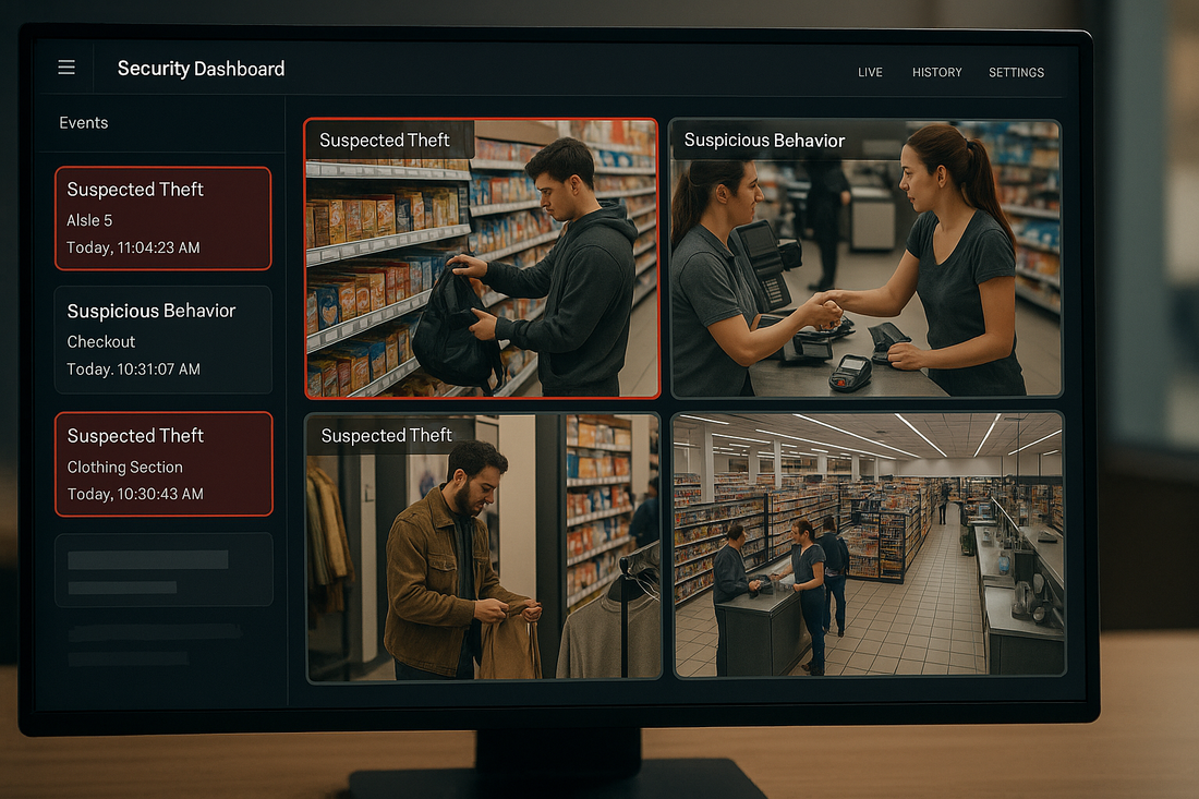ArcadianAI Ranger detecting suspicious retail activity in real time