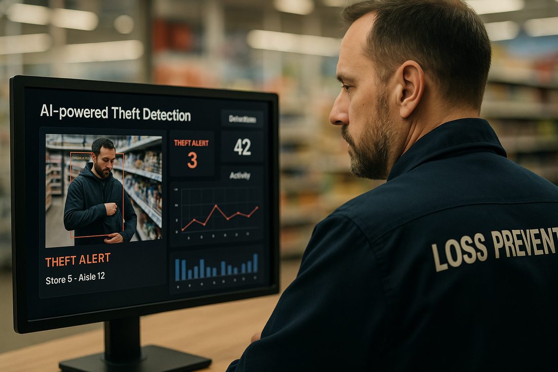 AI-powered retail theft detection dashboard in ArcadianAI Ranger