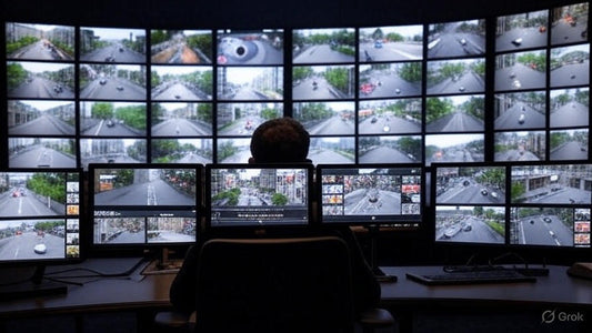 multi-site video monitoring station using cloud surveillance and security cameras