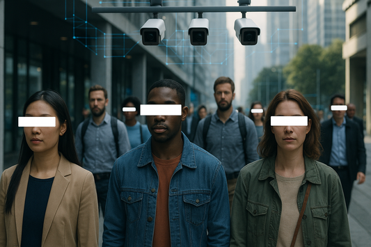 Transparent AI surveillance protecting privacy in public spaces