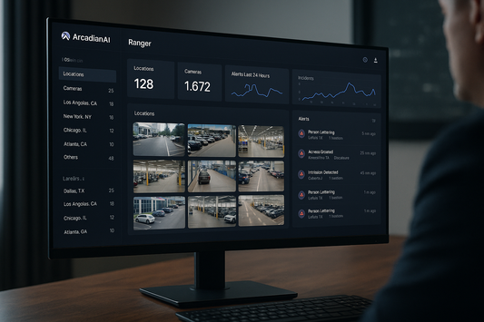 ArcadianAI Ranger dashboard consolidating multi-location security operations