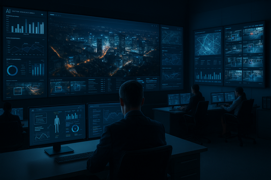 AI-powered CCTV command center monitoring smart cities in 2026