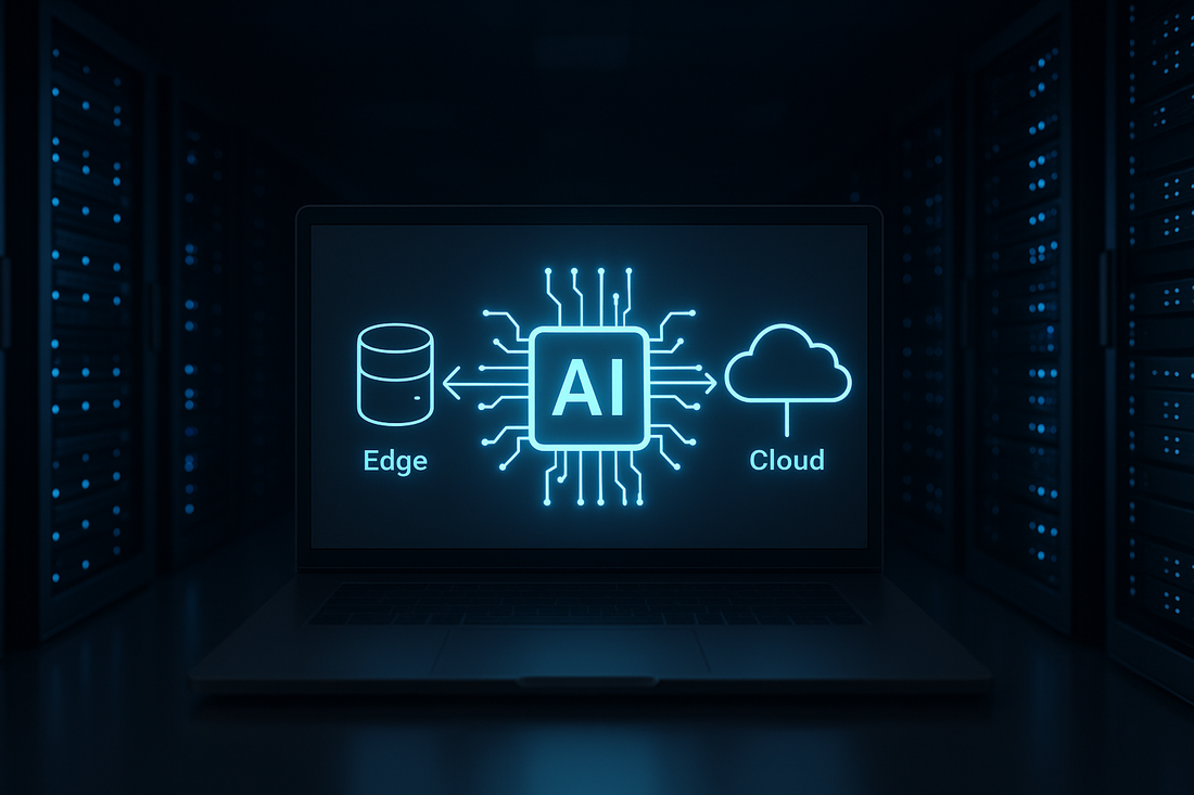 Hybrid edge-cloud AI architecture powering ArcadianAI’s autonomous surveillance network