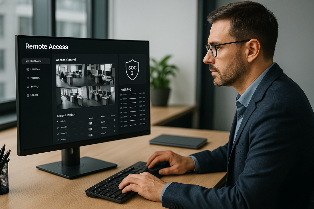 Secure remote access to security cameras with SOC 2–ready compliance