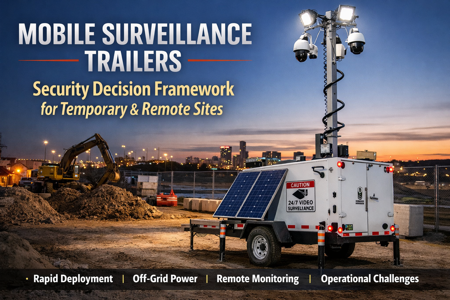 Mobile Surveillance Trailers: A Security Decision Framework for Tempor ...