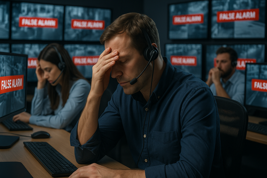 Video monitoring operators overwhelmed by false alarm alerts