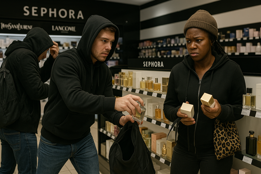 Organized retail crime crew stealing perfumes - Booster crew targeting luxury fragrances in Sephora