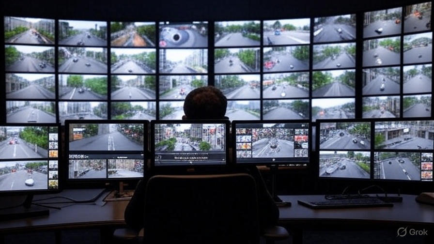 multi-site video monitoring station using cloud surveillance and security cameras 