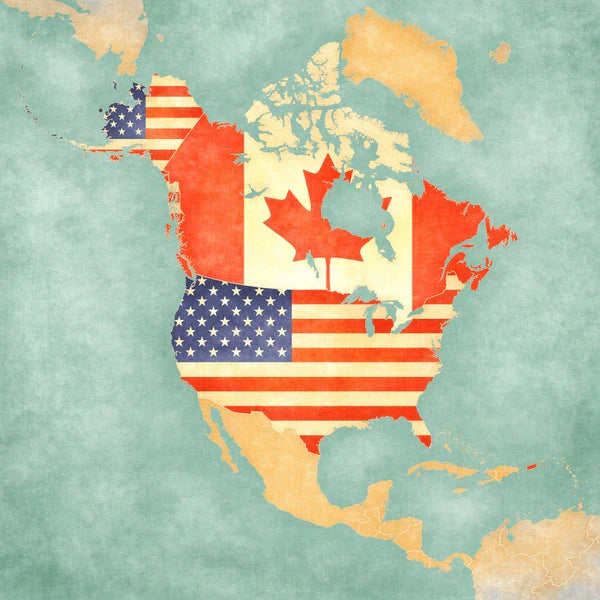 USA CANADA MAP
